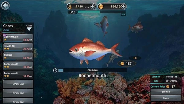 Fishing Hook MOD APK Go Max Level
