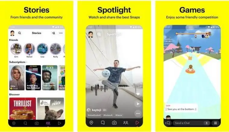 Features of Snapchat APK